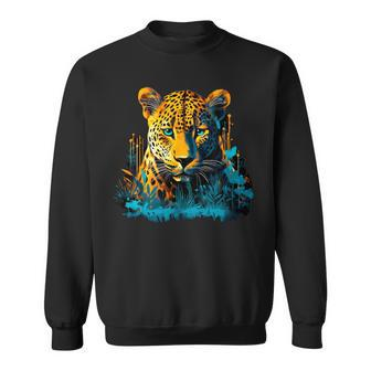 Jaguar Head Wildlife Sweatshirt - Monsterry CA