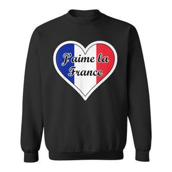 J'aime La France Flag I Love French Culture Paris Francaise Sweatshirt - Monsterry CA