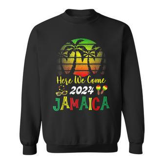Jamaica 2024 Here We Come Matching Family Vacation Trip Sweatshirt - Monsterry UK