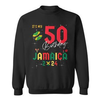 Jamaica Trip 2024 50Th Birthday Outfit Party 50 Years Old Sweatshirt - Thegiftio UK
