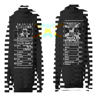 Jamaican Dad Nutrition Facts Jamaican Pride Fathers Day Sweatshirt - Thegiftio