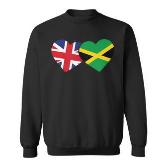 Jamaican Heritage Uk Jamaica British Flag Jamaican Flag Sweatshirt - Thegiftio UK