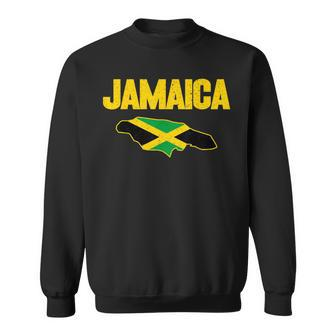 Jamaican Name Jamaica Flag For Jamaicans Jamaica Lover Sweatshirt - Seseable