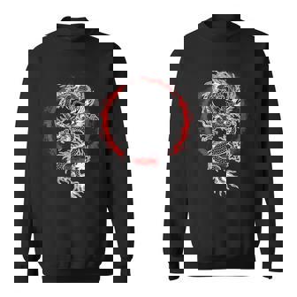Japonés Estético Dragón Y Sol Símbolo Kanji Japón Tatuaje Camisa de entrenamiento - Regaloses