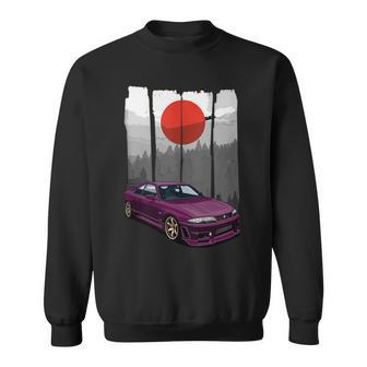 Jdm Skyline R33 Car Tuning Japan Rising Sun Drift Sweatshirt - Monsterry DE
