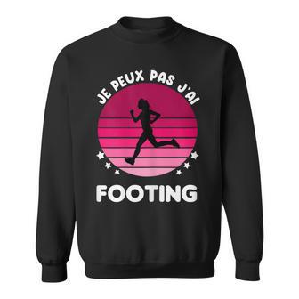 Je Peux Pas J'ai Footing Vintage Humour Footing Sweater e - Cadeauxyz
