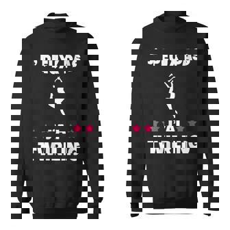 Je Peux Pas J'ai Twirling Bâton Humour Avec Col En V Sweater e - Cadeauxyz