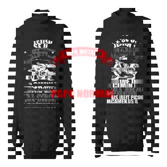 Je Suis Un Papa Motard Cadeau Moto Tenue Homme Humour Sweater e - Cadeauxyz