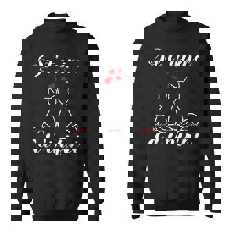 Je T'aime À L'infini Chat Idée Cadeau Romantique Amoureux Sweater e - Cadeauxyz