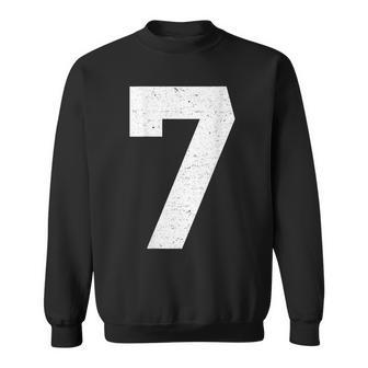 Jersey Number 7 Sweatshirt - Monsterry