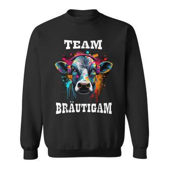 Jga Team Bräutigam Kuh Bauern & Landwirt Poltern Sweatshirt - Geschenkecke