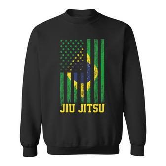 Jiu Jitsu Brazilian Bjj Brazil United States Flag Brazilian Sweatshirt - Monsterry DE