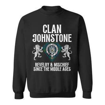 Johnstone Clan Scottish Name Coat Of Arms Tartan Family Sweatshirt - Seseable