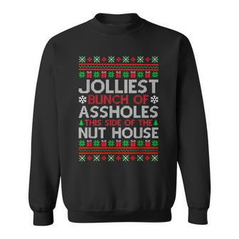 Jolliest Bunch Of A-Holes Christmas Pajamas Movie Sweatshirt - Thegiftio UK