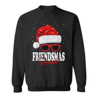 Jolly Friendsmas Squad Christmas Santa Hat Matching Friends Sweatshirt - Thegiftio UK
