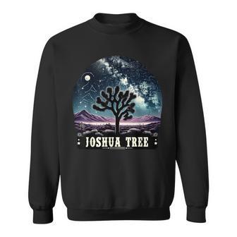 Joshua Tree National Park Night Scene Hiking Camping Outdoor Sweatshirt - Seseable