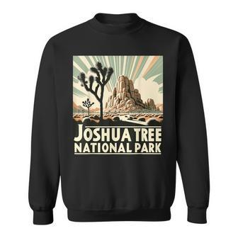 Joshua Tree National Park Vintage Hiking Camping Outdoor Sweatshirt | Mazezy UK