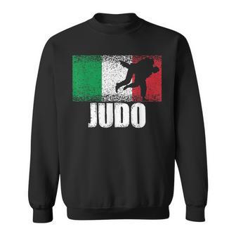 Judo Sport Italy Flag Italian Martial Artist Sweatshirt - Monsterry CA