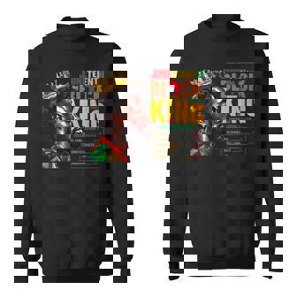 Junenth Black King 1865 African Nutritional Facts Sweatshirt - Thegiftio UK
