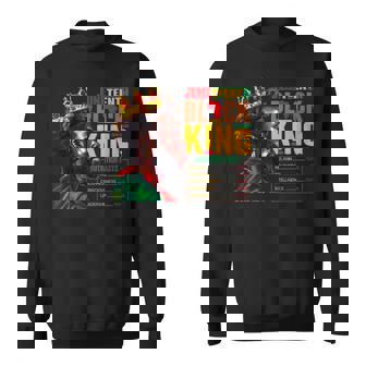Junenth Black King 1865 African Nutritional Facts Sweatshirt - Seseable