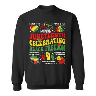 Junenth Celebrating Black Freedom 1865 Black Pride Sweatshirt - Monsterry UK