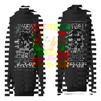 Junenth Flag Celebrating Black Freedom Junenth 1865 Sweatshirt - Seseable