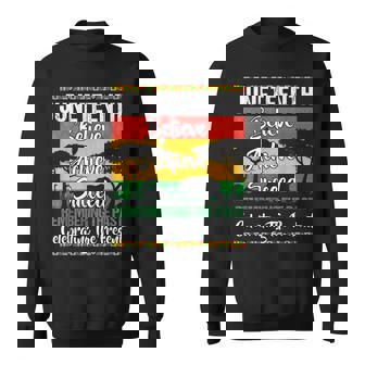 Junenth Is My Independence Day African 1865 Freedom Day Sweatshirt - Seseable