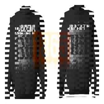 Junenth June 19Th 1865 Freedom Day Melanin Sweatshirt - Seseable