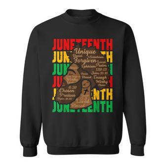 Junenth Proud Black African Fathers Day Black History Sweatshirt - Thegiftio UK