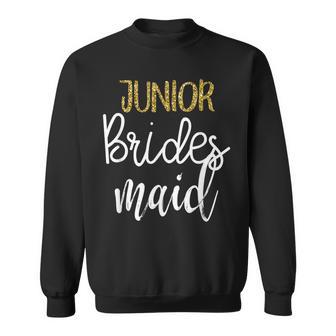 Junior Bridesmaid Wedding Party Bachelorette Party Sweatshirt - Monsterry