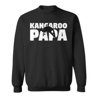 Kangaroo Papa Kangaroo Lover Animal Father Kangaroo Dad Sweatshirt - Monsterry