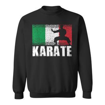 Karate Sport Italy Flag Italian Karate Martial Artist Sweatshirt - Monsterry CA