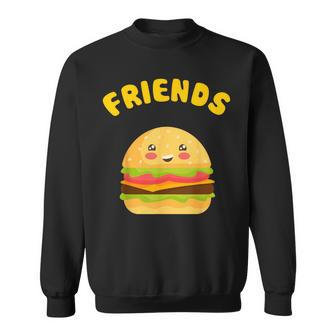 Kawaii Fries Burger 22 Bff Best Friends Matching Sweatshirt - Thegiftio UK