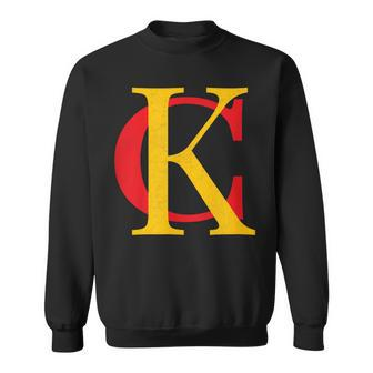 Kc Kansas City Red Yellow & Black Kc Classic Kc Initials Sweatshirt - Monsterry AU