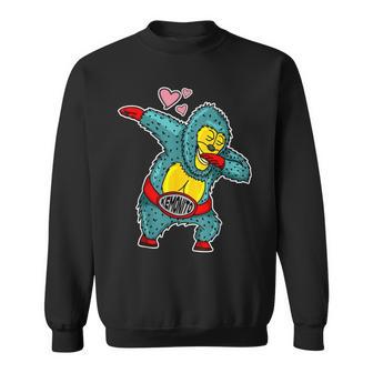 Kemonito Dabbing Mexican Luchador Mexicano Meme Sweatshirt - Monsterry CA