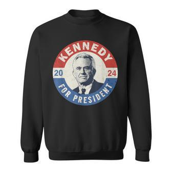 Kennedy For President 2024 Vintage Button Sweatshirt | Mazezy AU