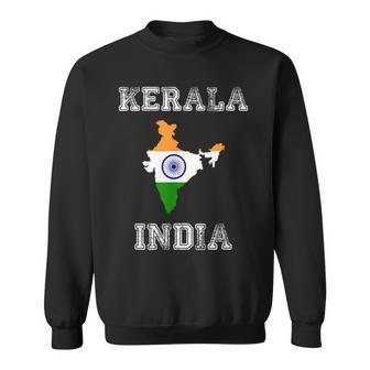 Kerala India Vintage India Flag Map Sweatshirt - Monsterry DE