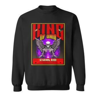King Of Ohio Ironic Meme Brainrot Trendy Rizz Quote Sweatshirt - Monsterry DE