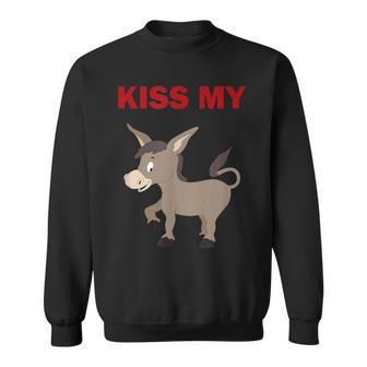 Kiss My Donkey Animal Adventure Sarcasm Sweatshirt - Monsterry DE