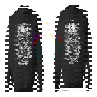 Kiss Galactic Portrait Sweatshirt - Seseable