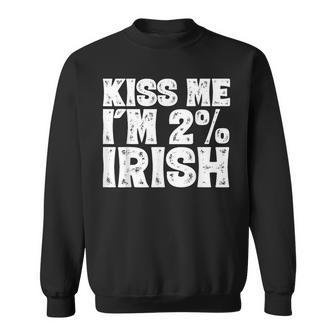 Kiss Me I'm 2 Irish Sweatshirt - Monsterry