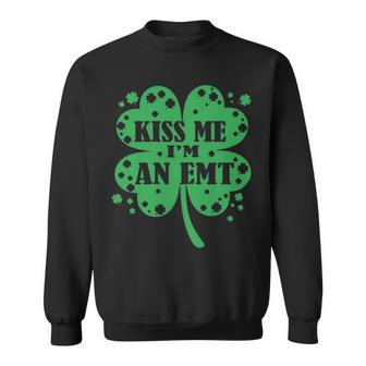 Kiss Me I'm An Emt T Great Idea For Paramedic Sweatshirt | Mazezy