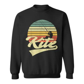 Kite Kiten Kiteboarding Kitesurfing Surf Vintage Retro Sweatshirt - Seseable