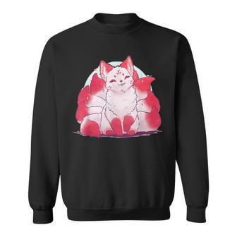 Kitsune Fox Animal Cute Japanese Anime Kawaii Fox Sweatshirt - Thegiftio UK