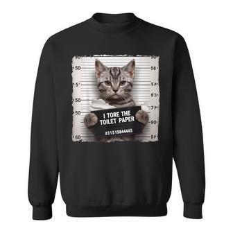 Kitty Jail Photo I Shredded The Toilet Paper Bad Cat Hot Sweatshirt | Seseable UK