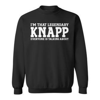 Knapp Surname Team Family Last Name Knapp Sweatshirt - Seseable