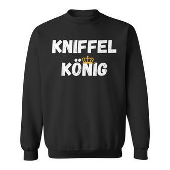 Kniffelkönig For Dice Player Zum Triffel Spiel King Sweatshirt - Seseable