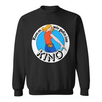 'Komm Wir Geh'n Ins Kino' Retro 80S 90S Cult Sweatshirt - Seseable