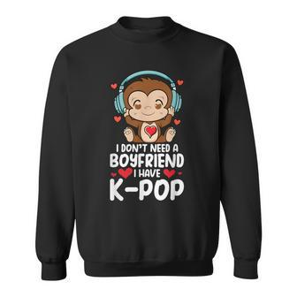 Kpop Items Bias Monkey Merch K-Pop Merchandise Fangirls Sweatshirt - Monsterry DE
