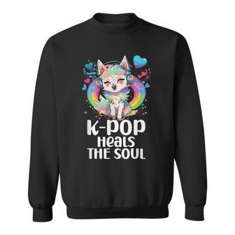 Kpop Items Bias Wolf Korean Pop Merch K-Pop Merchandise Sweatshirt - Thegiftio UK